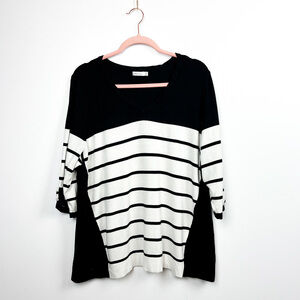 Reitman's Black & White Striped Long Sleeve